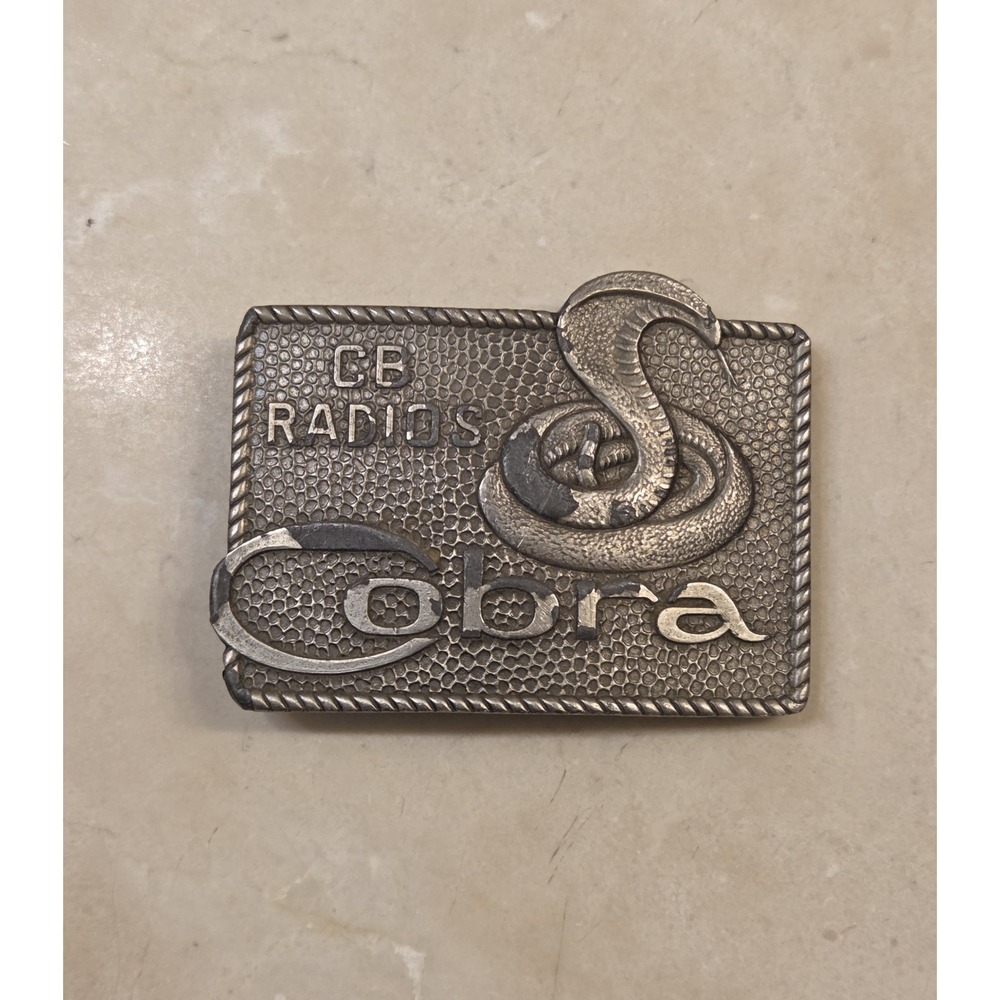 1970s Cobra CB Radios Trucker‎ Belt Buckle Retro Wear Vintage